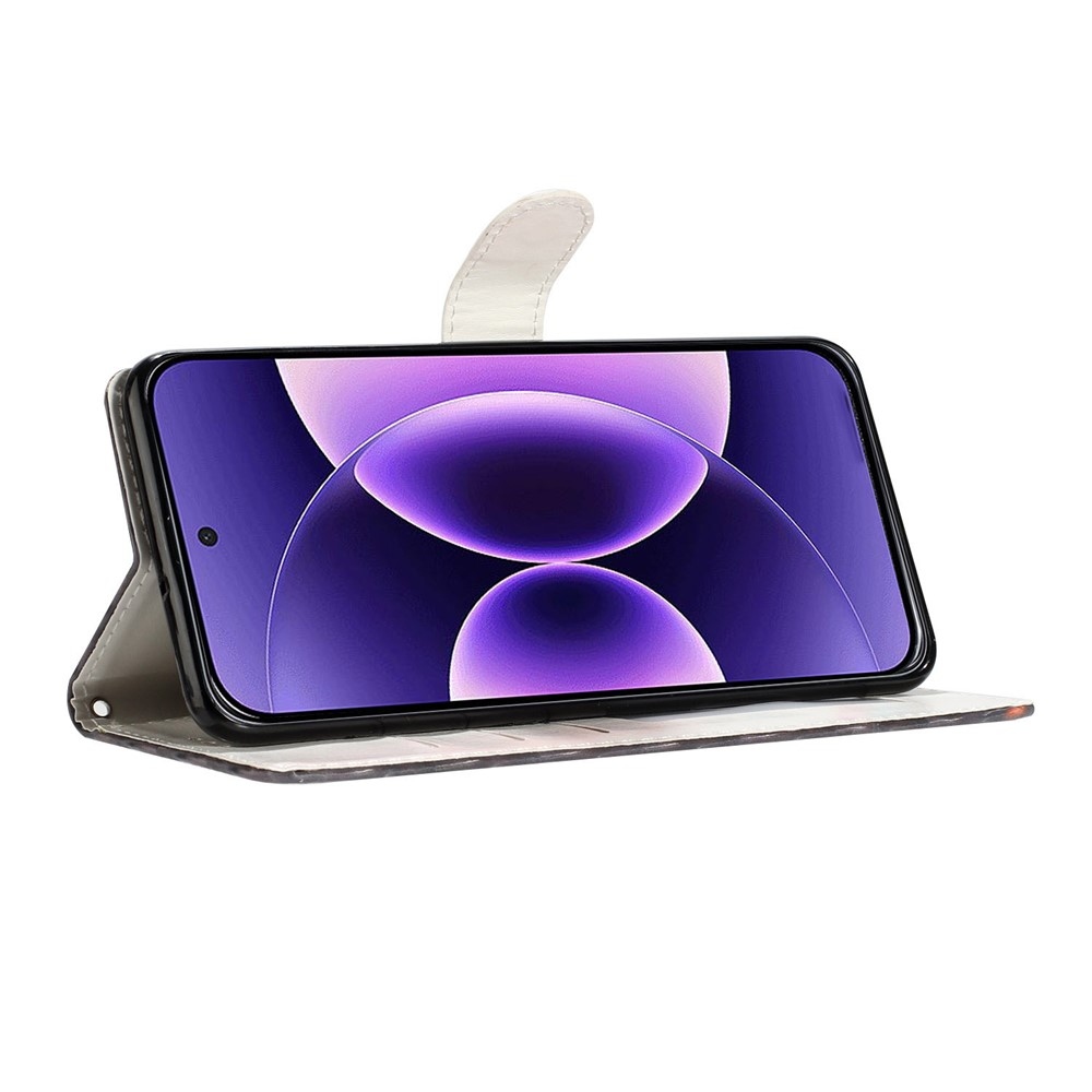 Egyedi könyvformájú tok a Xiaomi Redmi Note 17 Pro Max 5G-hez – rózsaszín márvány