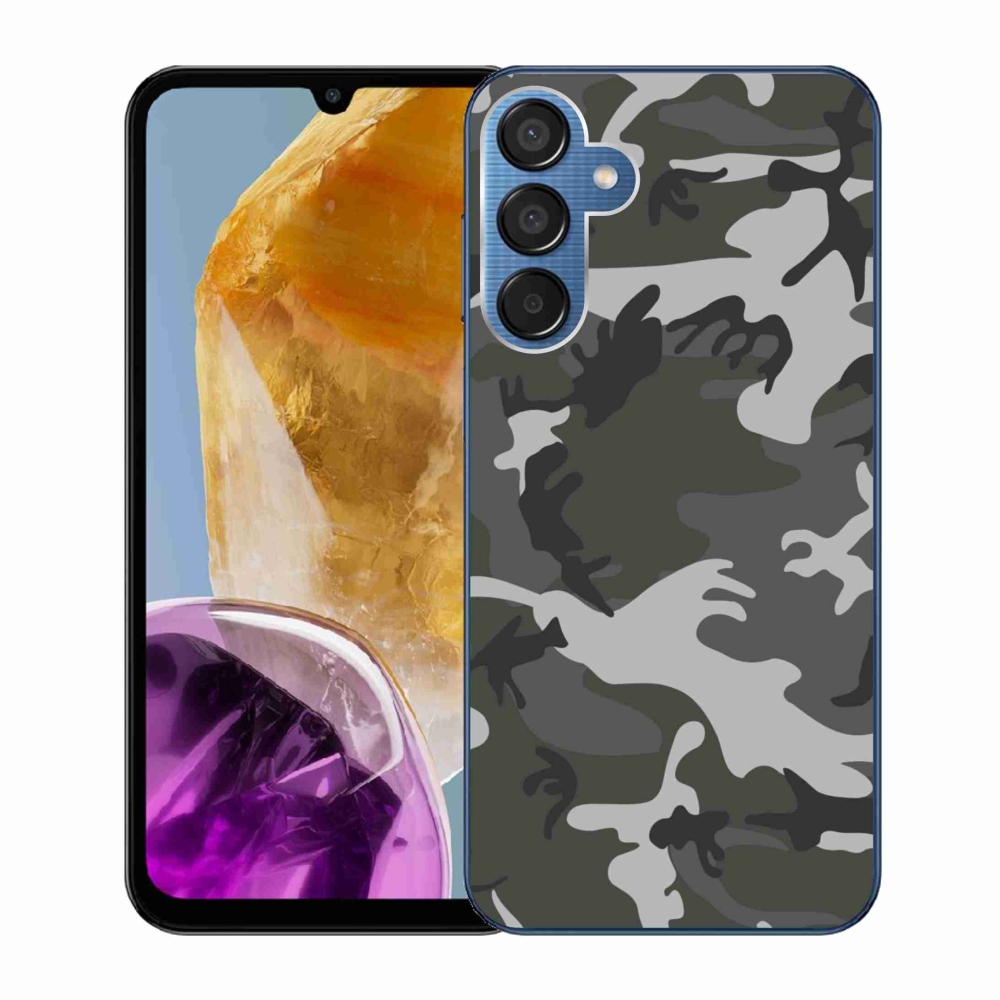 Gél védőhuzat mmCase Samsung Galaxy M15 5G - terepszínű mintázatú tok