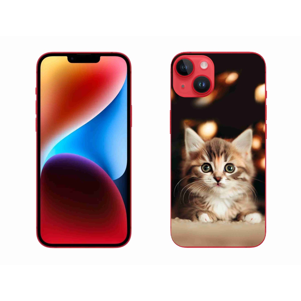 Gél borítás mmCase iPhone 14 Plus készülékhez - aranyos cica 2