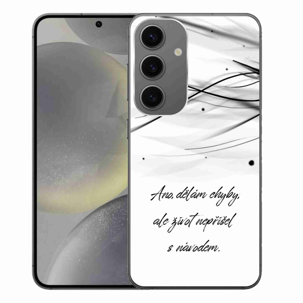 Gél védőhuzat mmCase Samsung Galaxy S24+ készülékhez - idézem fehér háttér