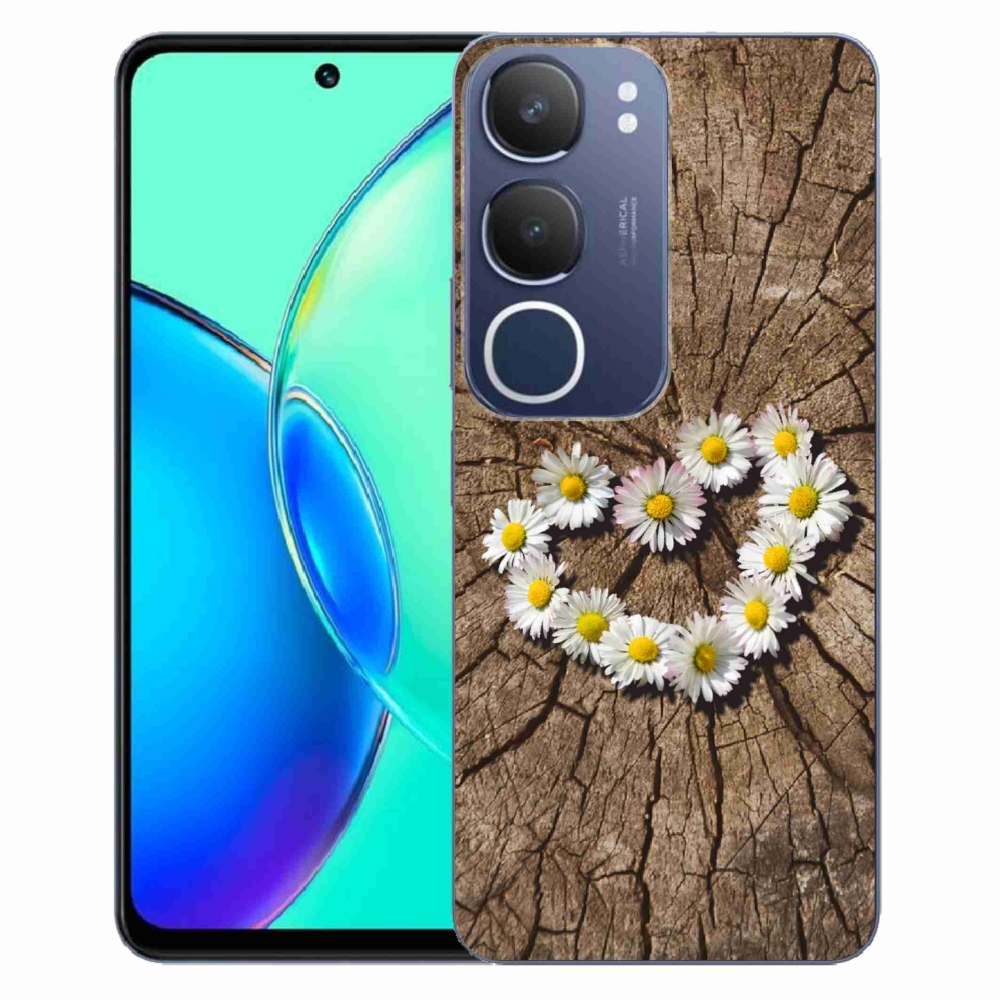 Gél borítás mmCase a Vivo Y19s készülékhez - Százszorszép szív