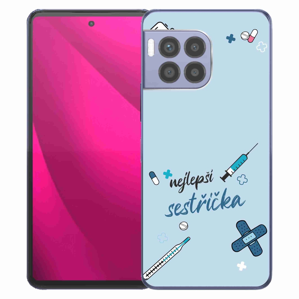 Gél borító mmCase a T-Mobile T Phone 2 Pro készülékre - a legjobb kishúg kék háttere