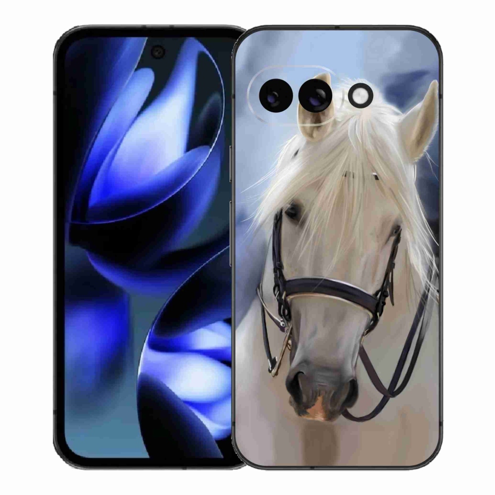 Gél borítás mmCase a Google Pixel 9a készülékhez - fehér ló