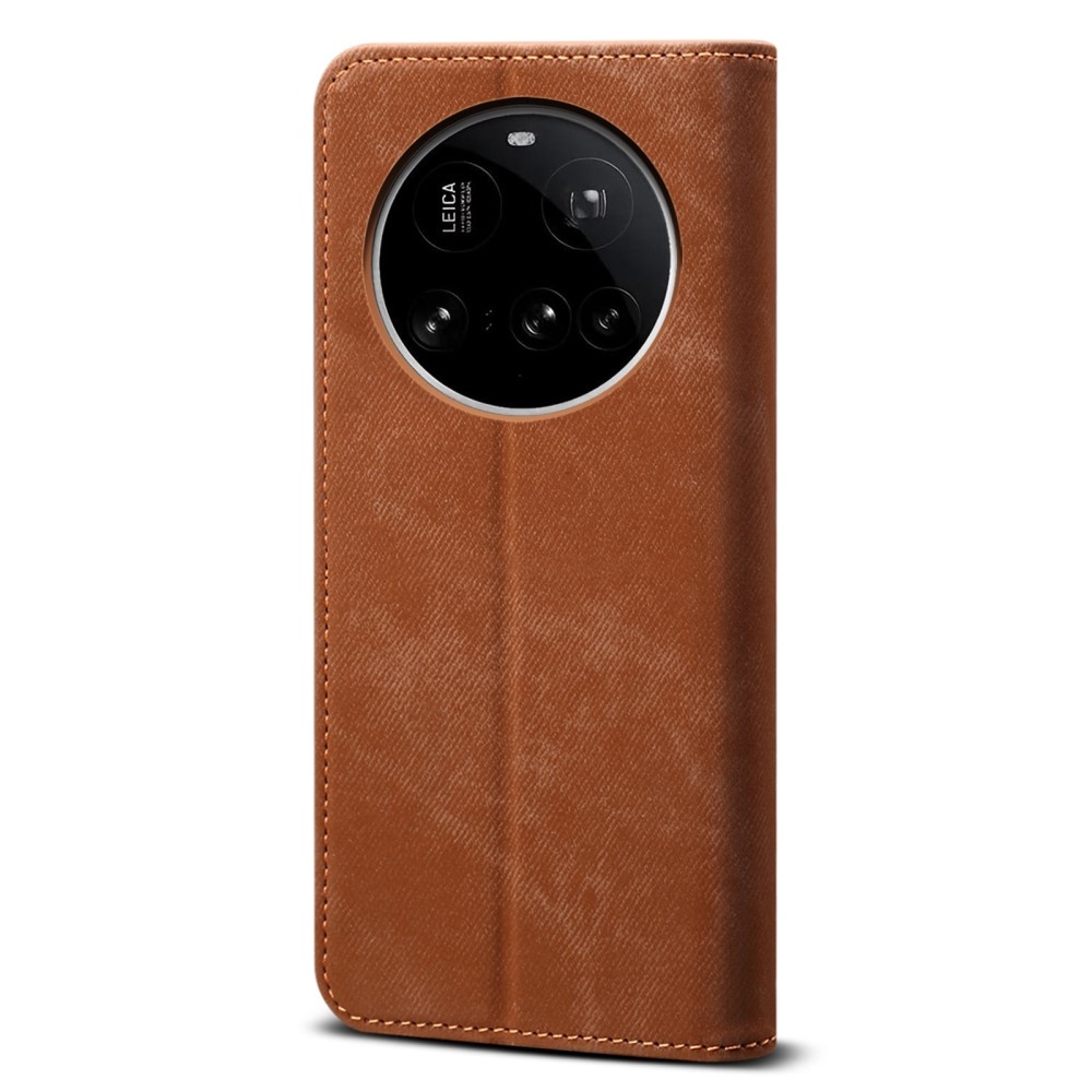 Jeanse könyvtáska Xiaomi 15 Ultra - barna