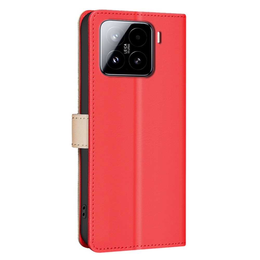 BNF DUO könyvtáska Xiaomi 15-öshöz - piros