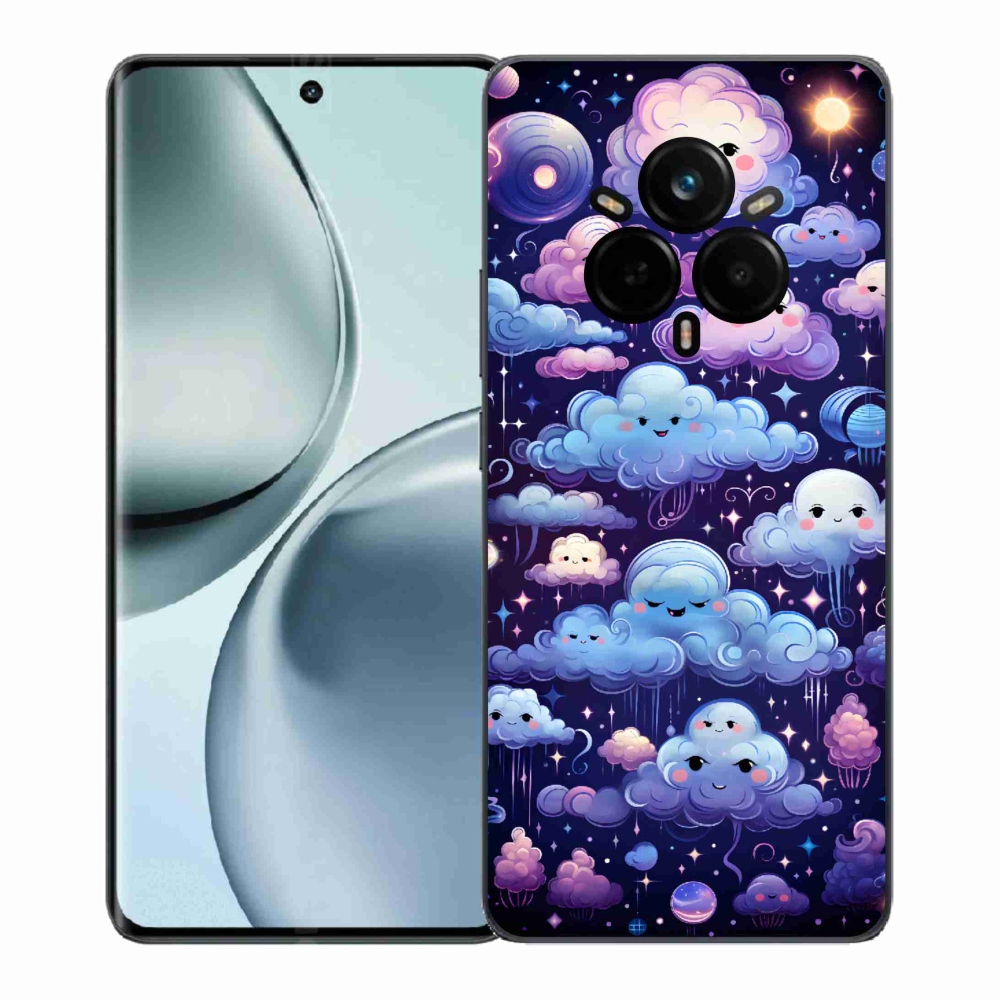 Gél borítás mmCase a Realme 14 Pro+ 5G számára - felhők