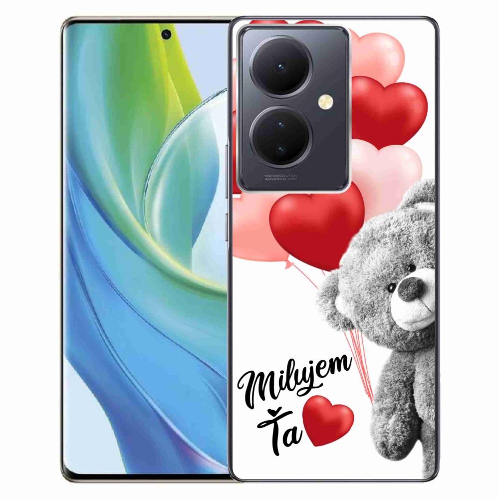 Gél tok mmCase a Vivo V29 Lite 5G számára - I love you en