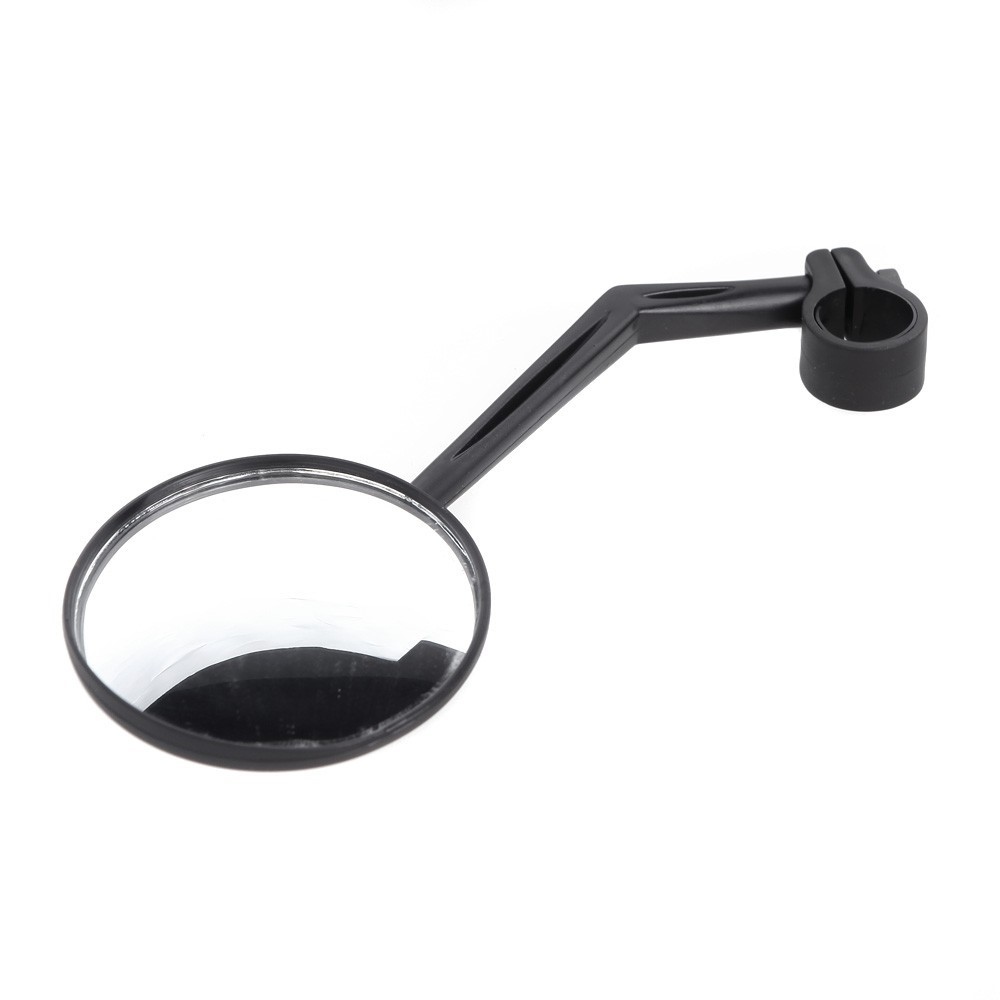 Univerzális domború, nagylátószögű tükör kerékpárokhoz és robogókhoz - fekete