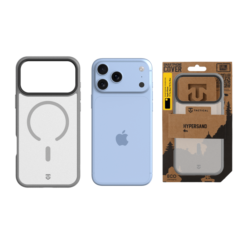 Tactical MagForce Hypersand tok az Apple iPhone 18 Pro Max/17 Pro Max készülékhez, világosszürke