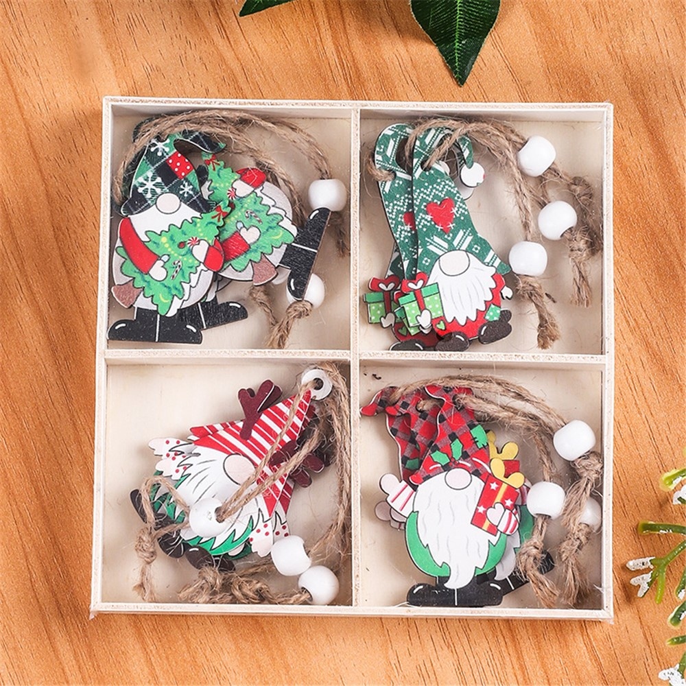 12 db-os fa téli manók függő kollekciója - 2. lehetőség