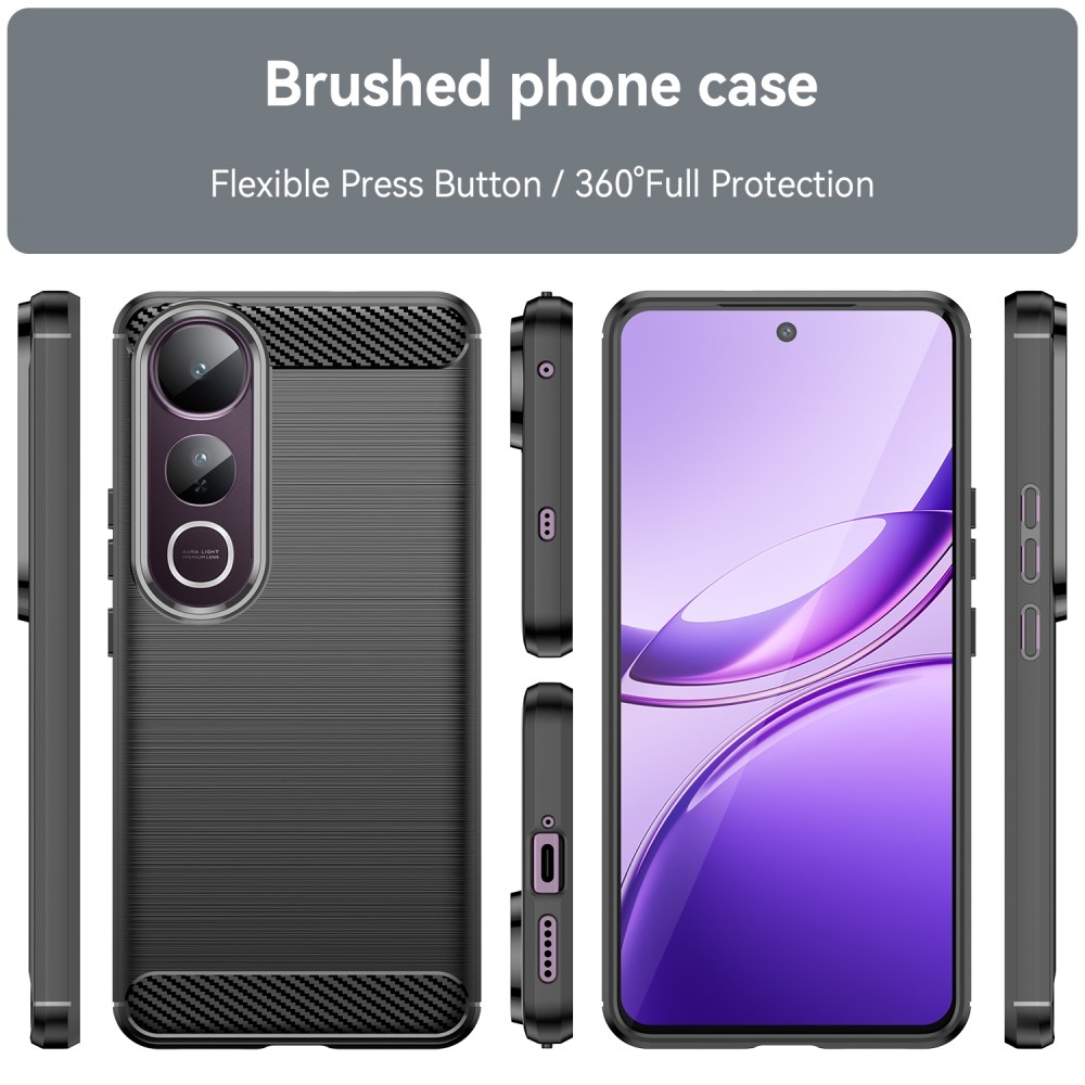 Szénálló zselés tok a Vivo V50 Lite 4G/5G készülékhez - fekete