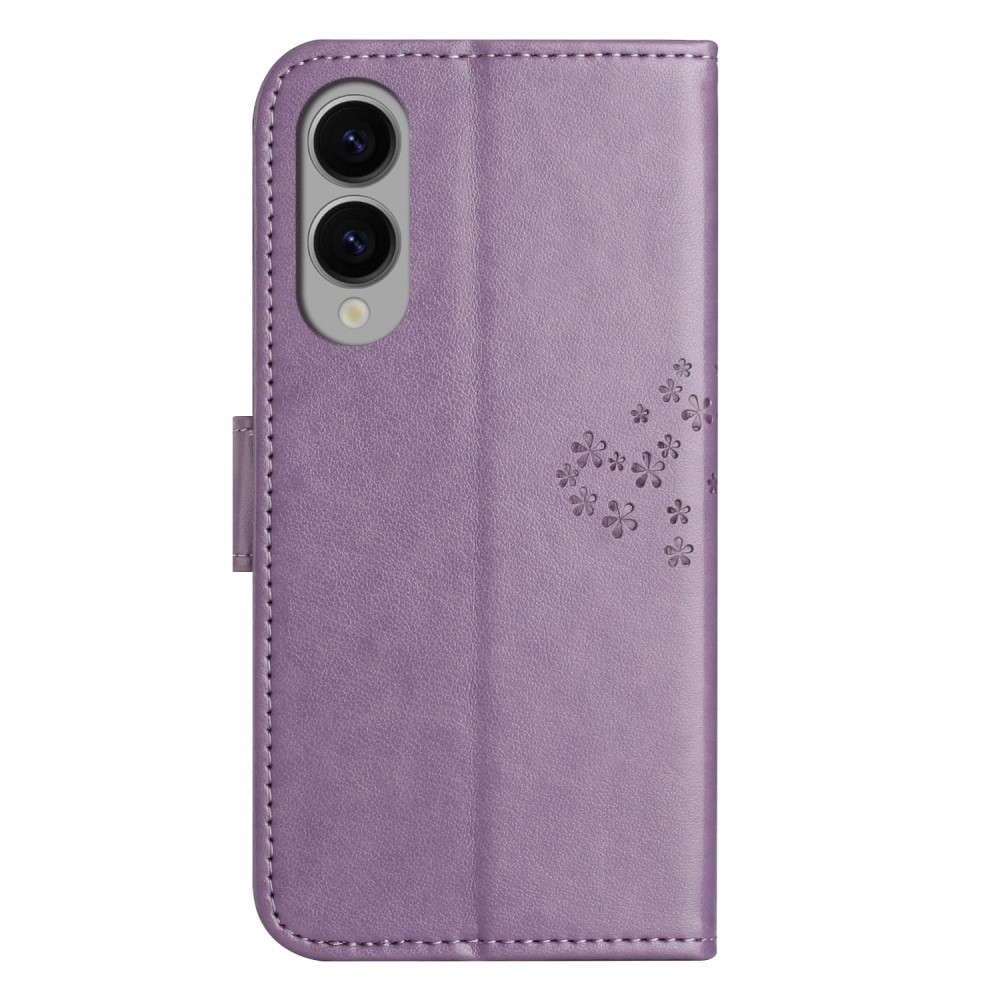 Fa könyv tok Samsung Galaxy S25 Edge készülékhez - világos lila