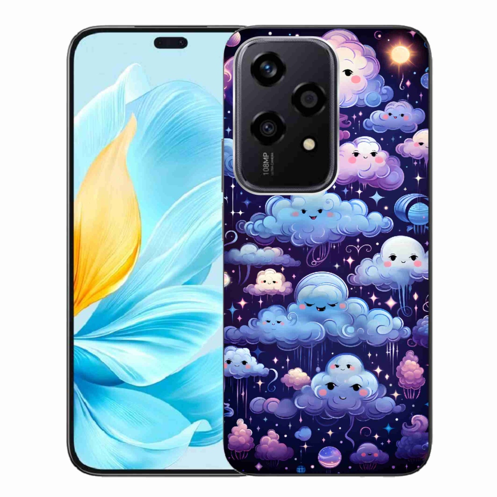 Zselés borítás mmCase a Honor 200 Lite 5G számára - felhők