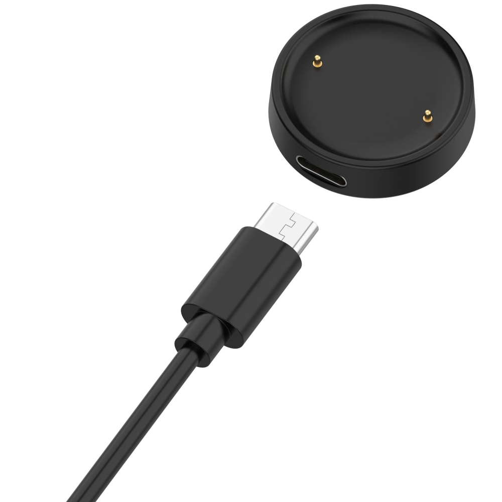 USB-A töltőkábel az Amazfit Active 2/Bip 6 készülékhez, 1 m – fekete