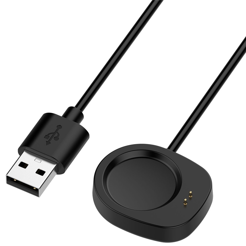 USB-A töltőkábel az Amazfit Active 3 Premium/T-Rex 3 készülékhez, 1 m – fekete