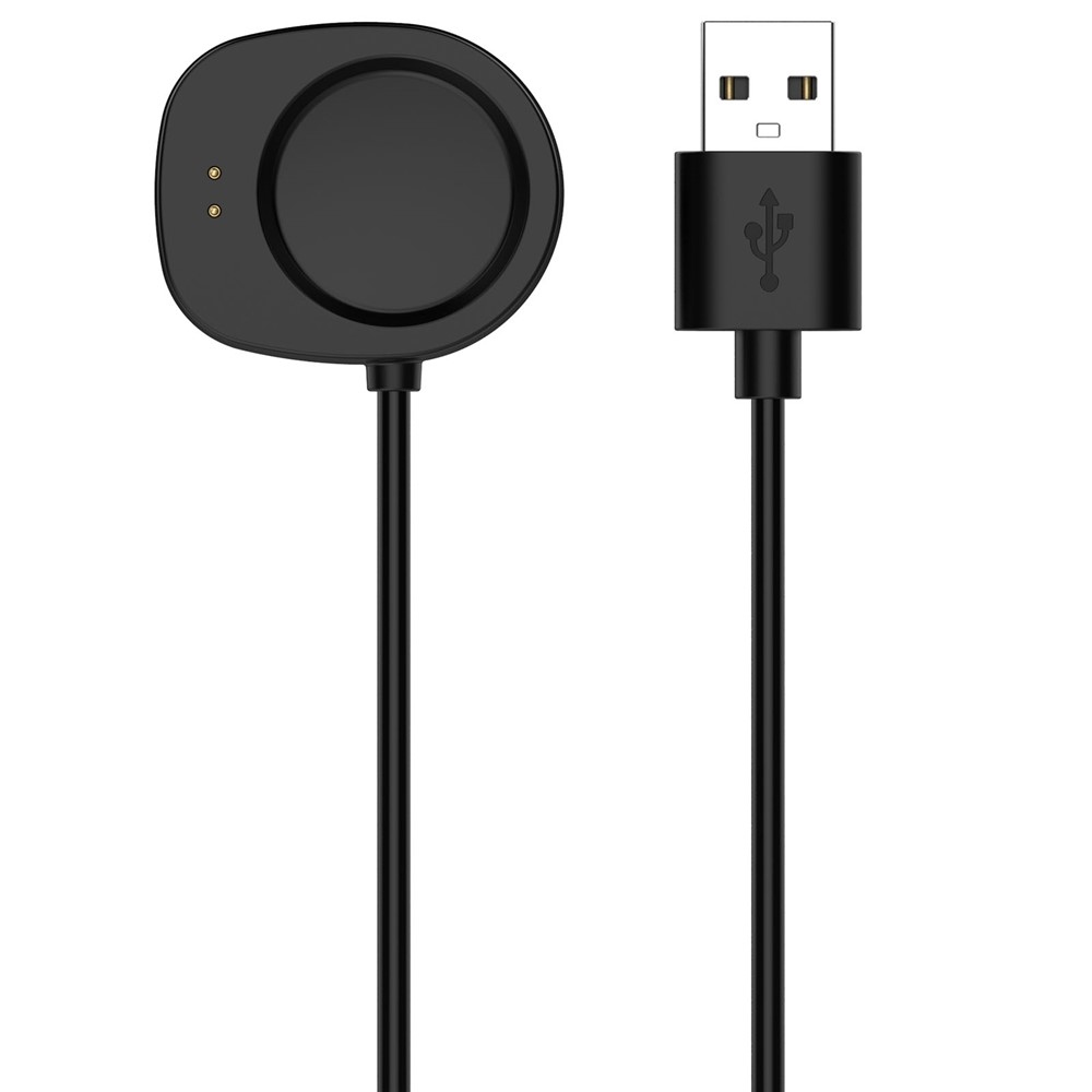 USB-A töltőkábel az Amazfit Active 3 Premium/T-Rex 3 készülékhez, 1 m – fekete