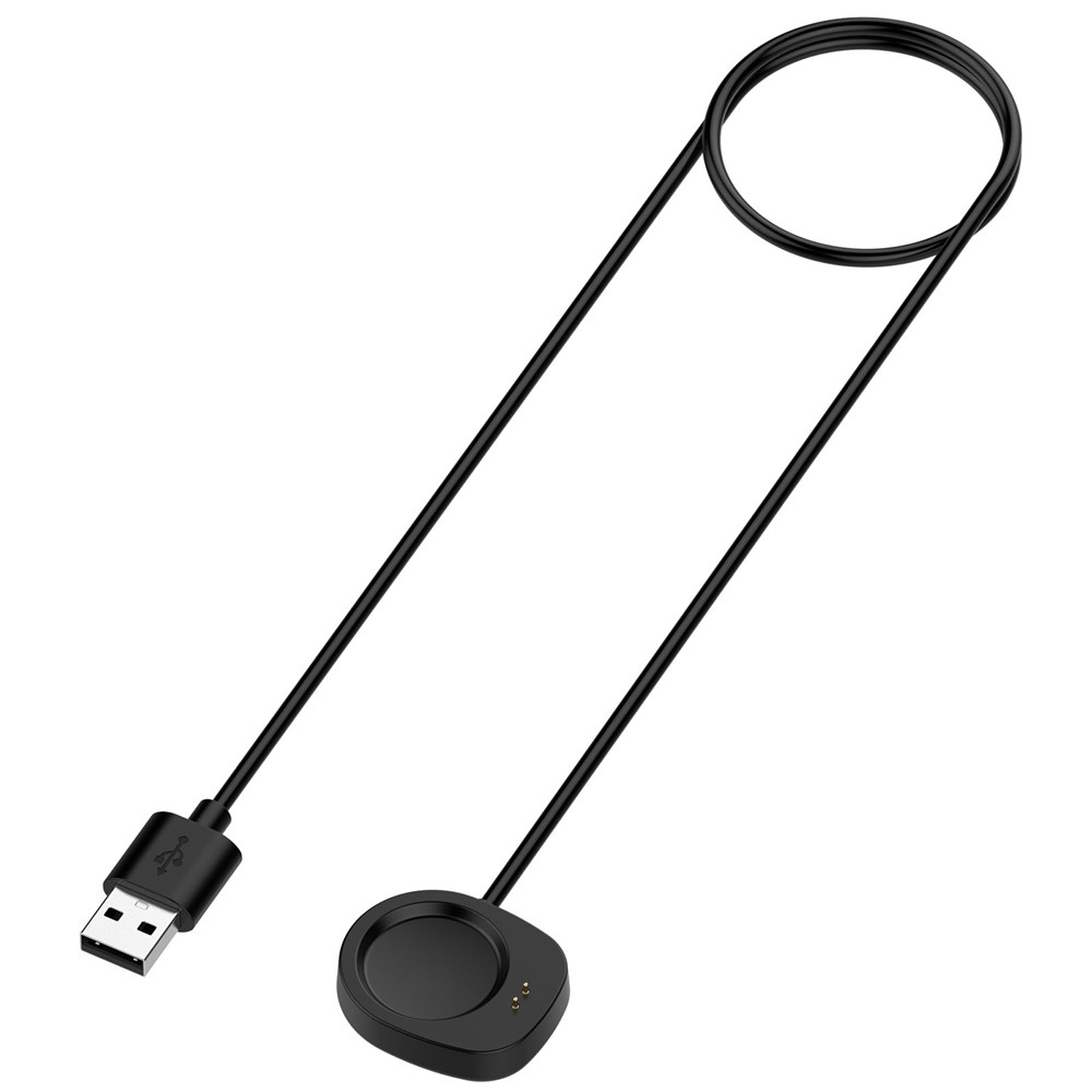 USB-A töltőkábel az Amazfit Active 3 Premium/T-Rex 3 készülékhez, 1 m – fekete