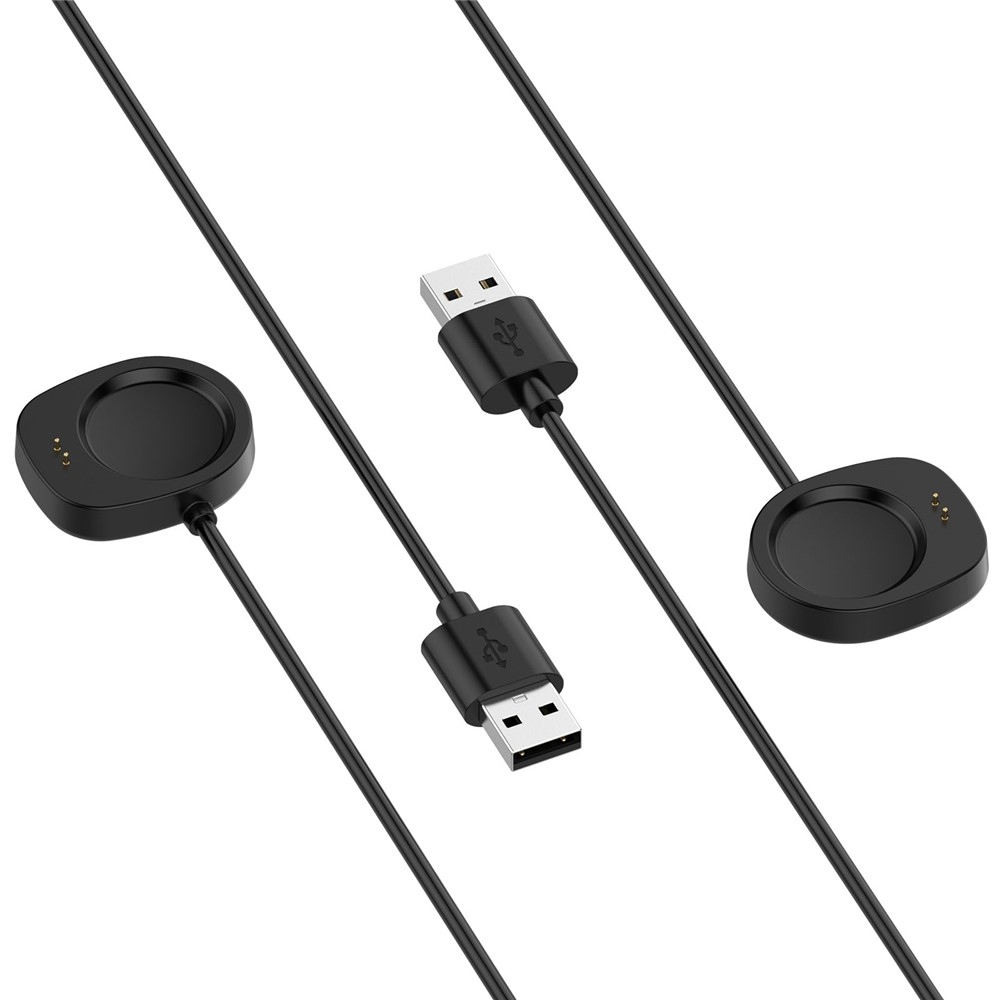 USB-A töltőkábel az Amazfit Active 3 Premium/T-Rex 3 készülékhez, 1 m – fekete