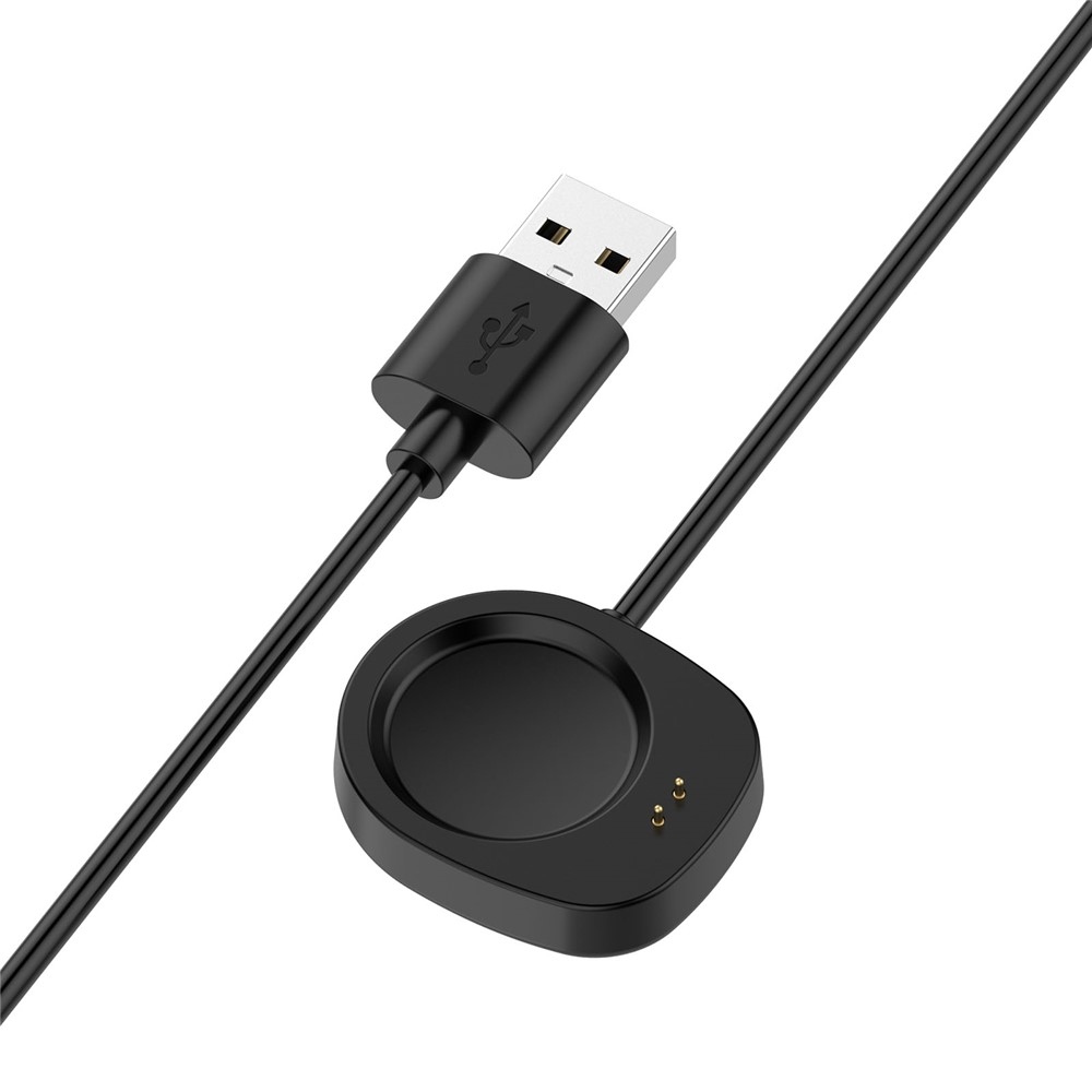 USB-A töltőkábel az Amazfit Active 3 Premium/T-Rex 3 készülékhez, 1 m – fekete