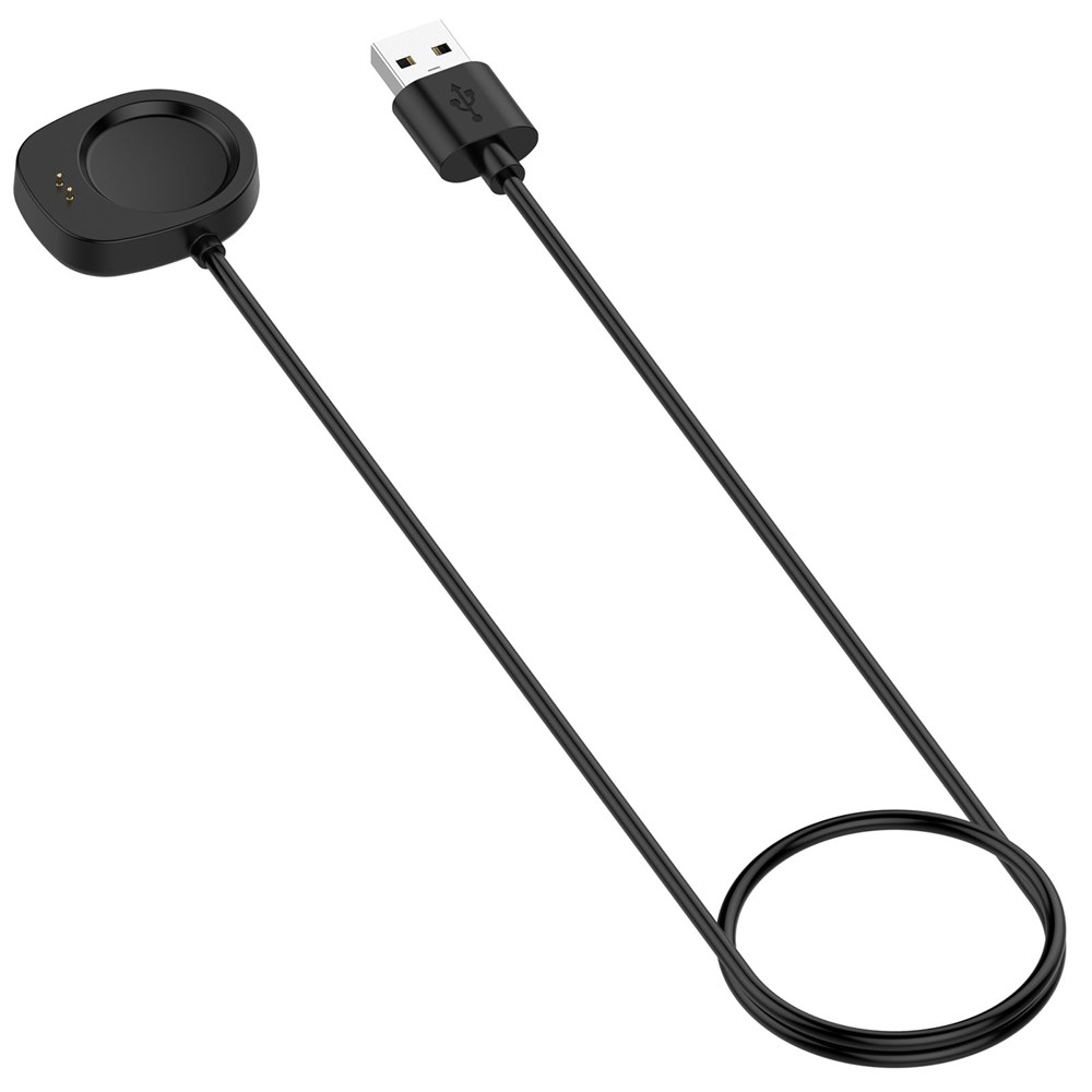 USB-A töltőkábel az Amazfit Active 3 Premium/T-Rex 3 készülékhez, 1 m – fekete