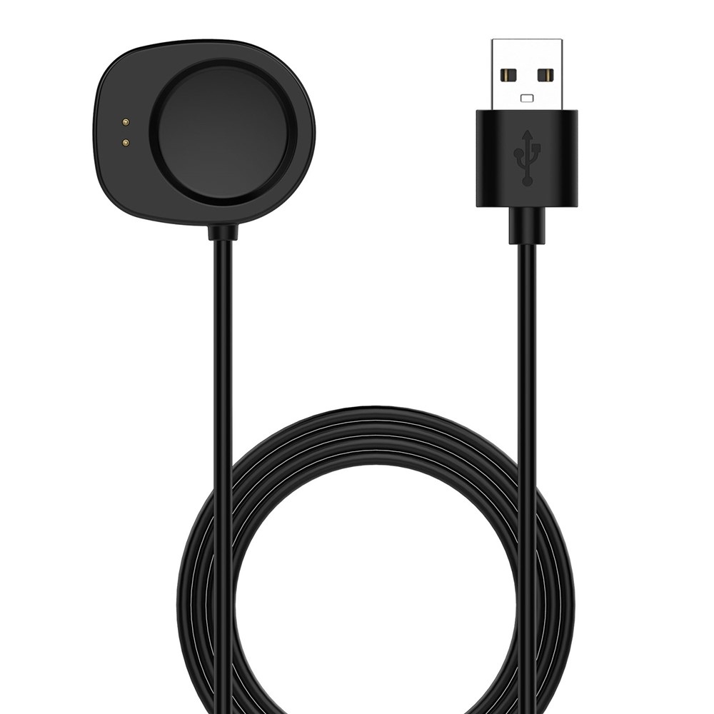 USB-A töltőkábel az Amazfit Active 3 Premium/T-Rex 3 készülékhez, 1 m – fekete