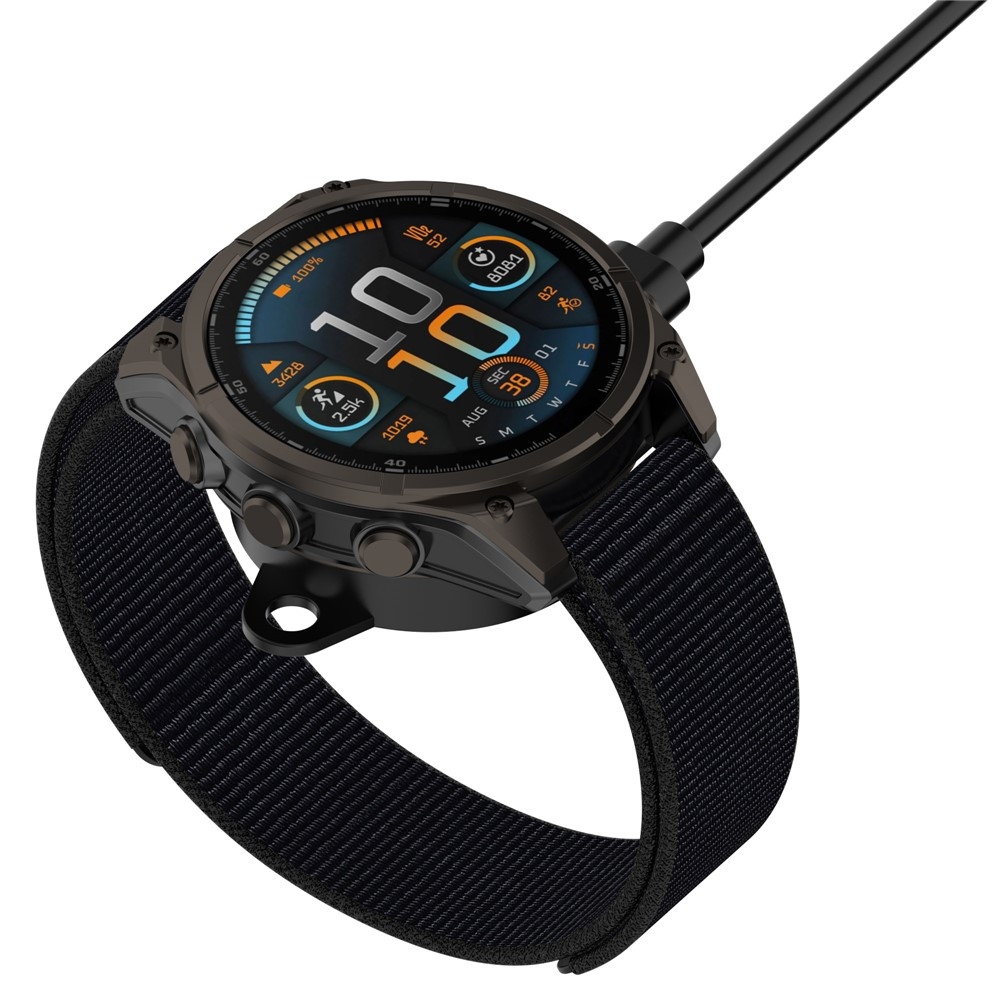 USB-A töltőkábel a Garmin Forerunner 570 42 mm / 47 mm készülékhez, 1 m – fekete