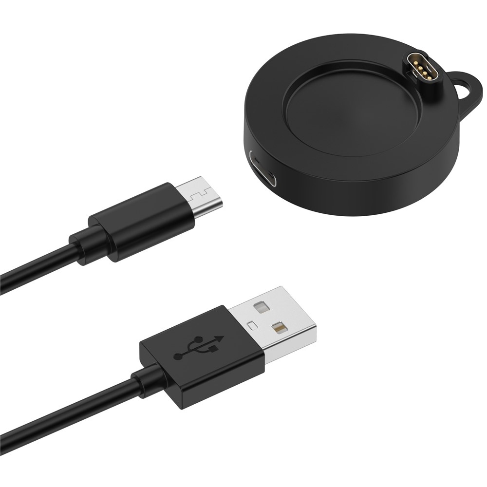 USB-A töltőkábel a Garmin Forerunner 570 42 mm / 47 mm készülékhez, 1 m – fekete
