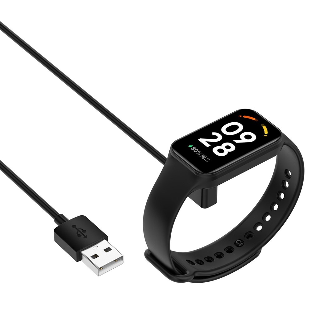 USB-A töltőkábel a Xiaomi Smart Band 8 Pro-hoz – fekete