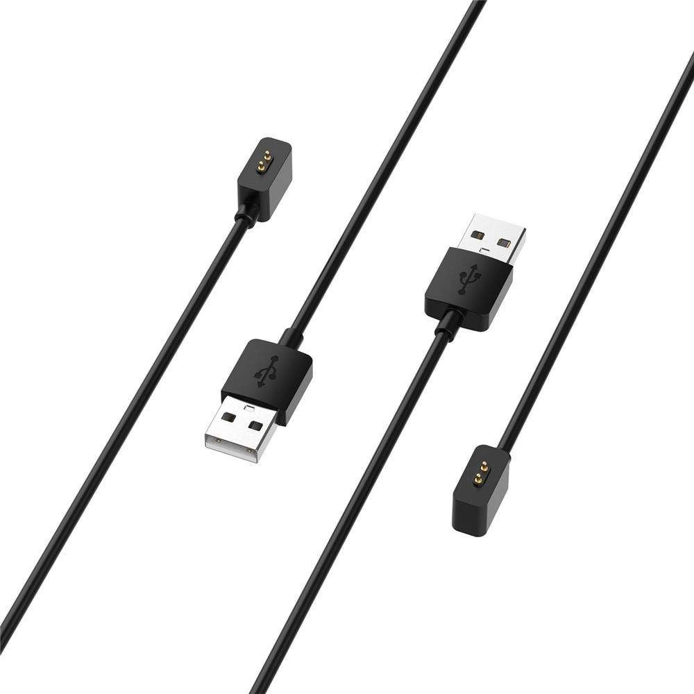 USB-A töltőkábel a Xiaomi Smart Band 9 Pro/Redmi Watch 4 készülékekhez, 60 cm – fekete