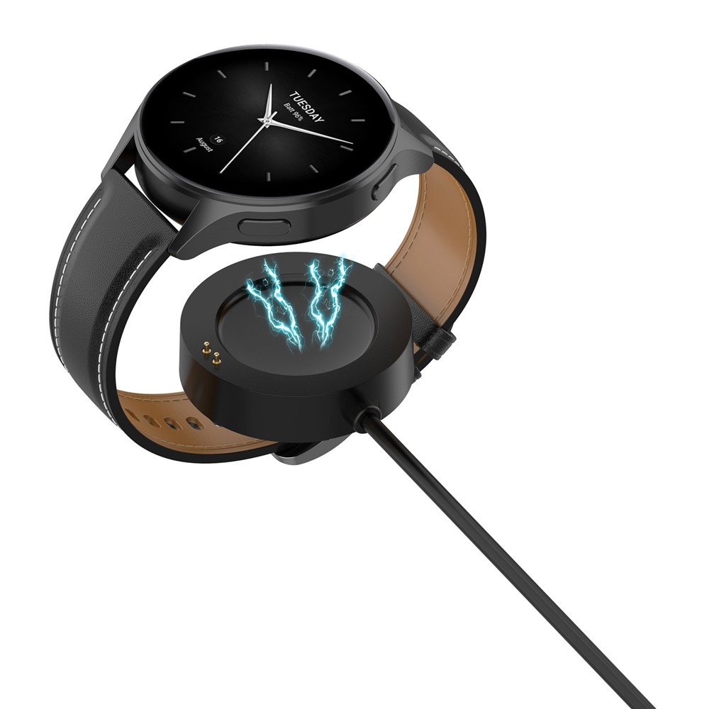 USB-A töltőkábel a Xiaomi Watch S4 47 mm/41 mm-es modellhez, 1 m – fekete