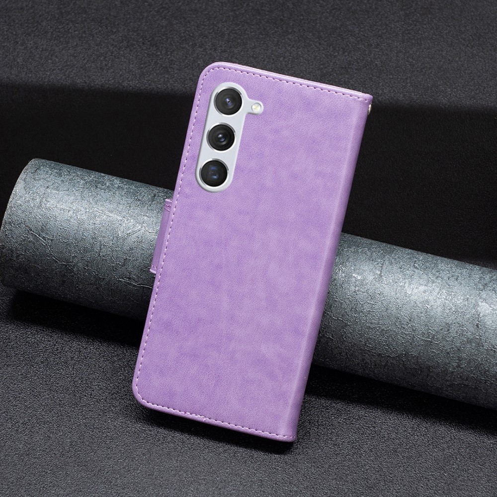 Pillangó könyv tok Samsung Galaxy S24 készülékhez - lila