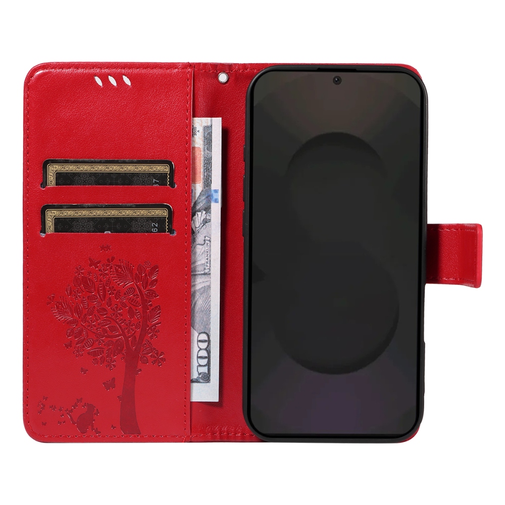 Fák könyve tok Samsung Galaxy S25 FE - piros