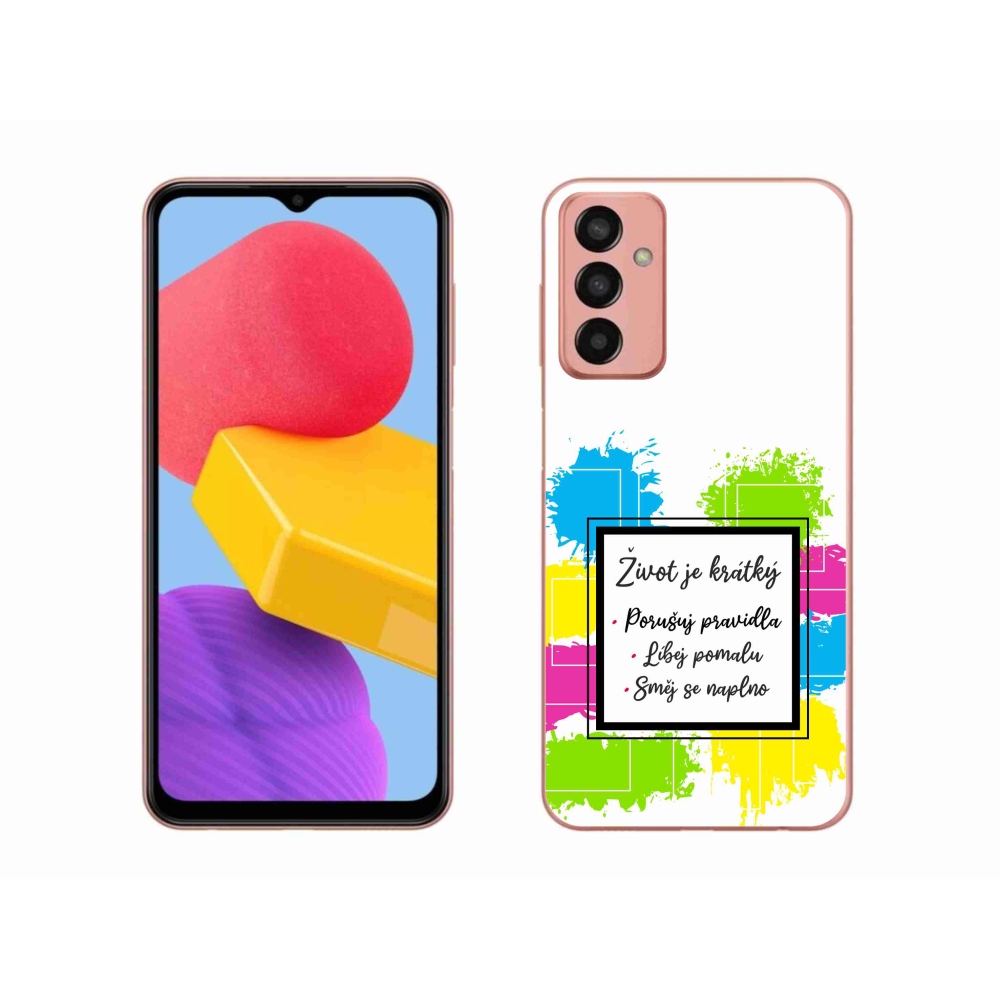 Gél borító mmCase Samsung Galaxy M13 - idézem 5 fehér háttérrel