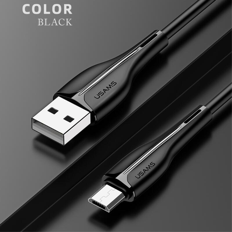 USMS micro USB kábel töltéshez és szinkronizáláshoz / 1m - fekete