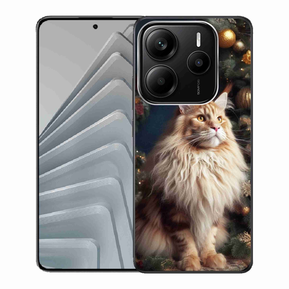 Gél borítás mmCase a Xiaomi Redmi Note 14 5G-hez - macska a fánál