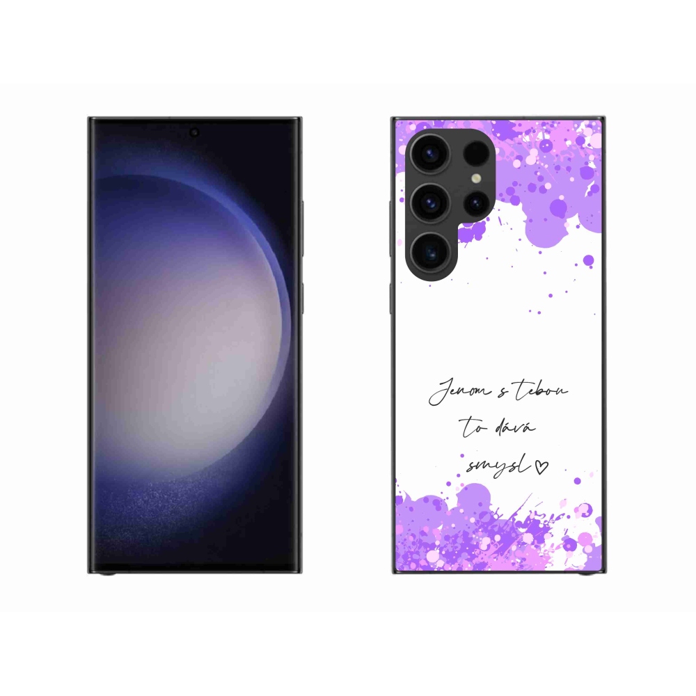 Gél borító mmCase Samsung Galaxy S23 Ultra 5G - szerelem szöveg fehér háttérrel