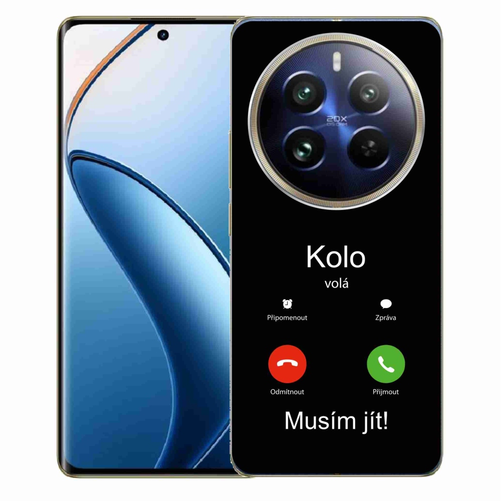 Zselés borítás mmCase a Realme 12 Pro 5G/12 Pro+ 5G-n - a kerék a fekete hátteret hívja fel