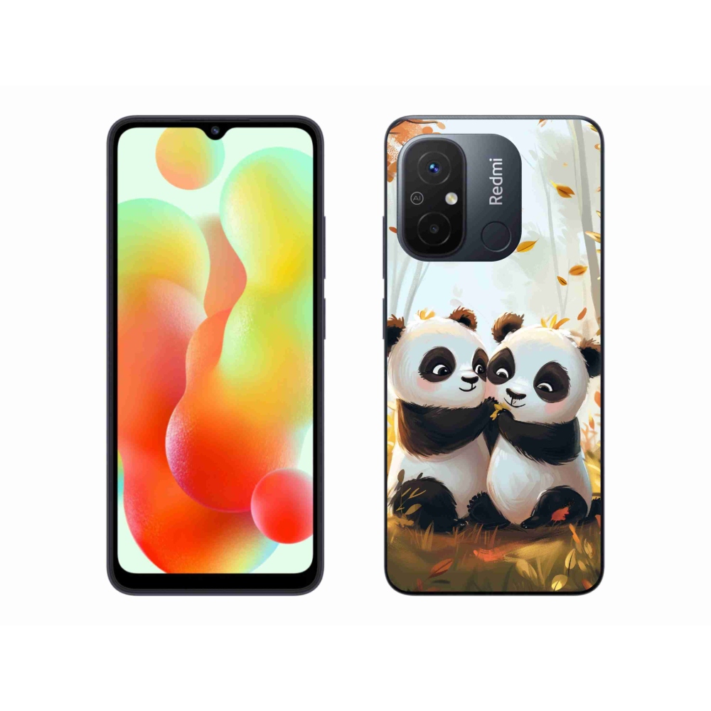 Gél borítás mmCase a Xiaomi Redmi 12C-hez - pandák