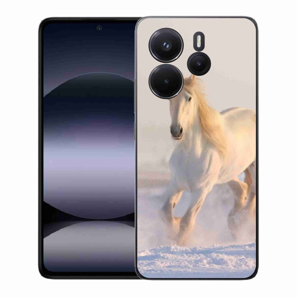 Gél borítás mmCase a Xiaomi Redmi Note 14-hez - ló a hóban