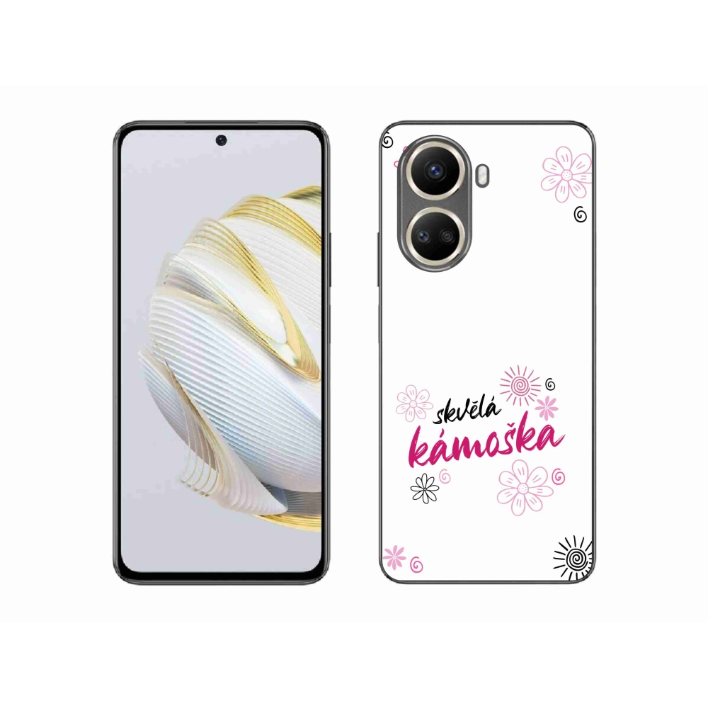 Gél borítás mmCase a Huawei Nova 10 SE-n - nagyszerű haver fehér háttérrel