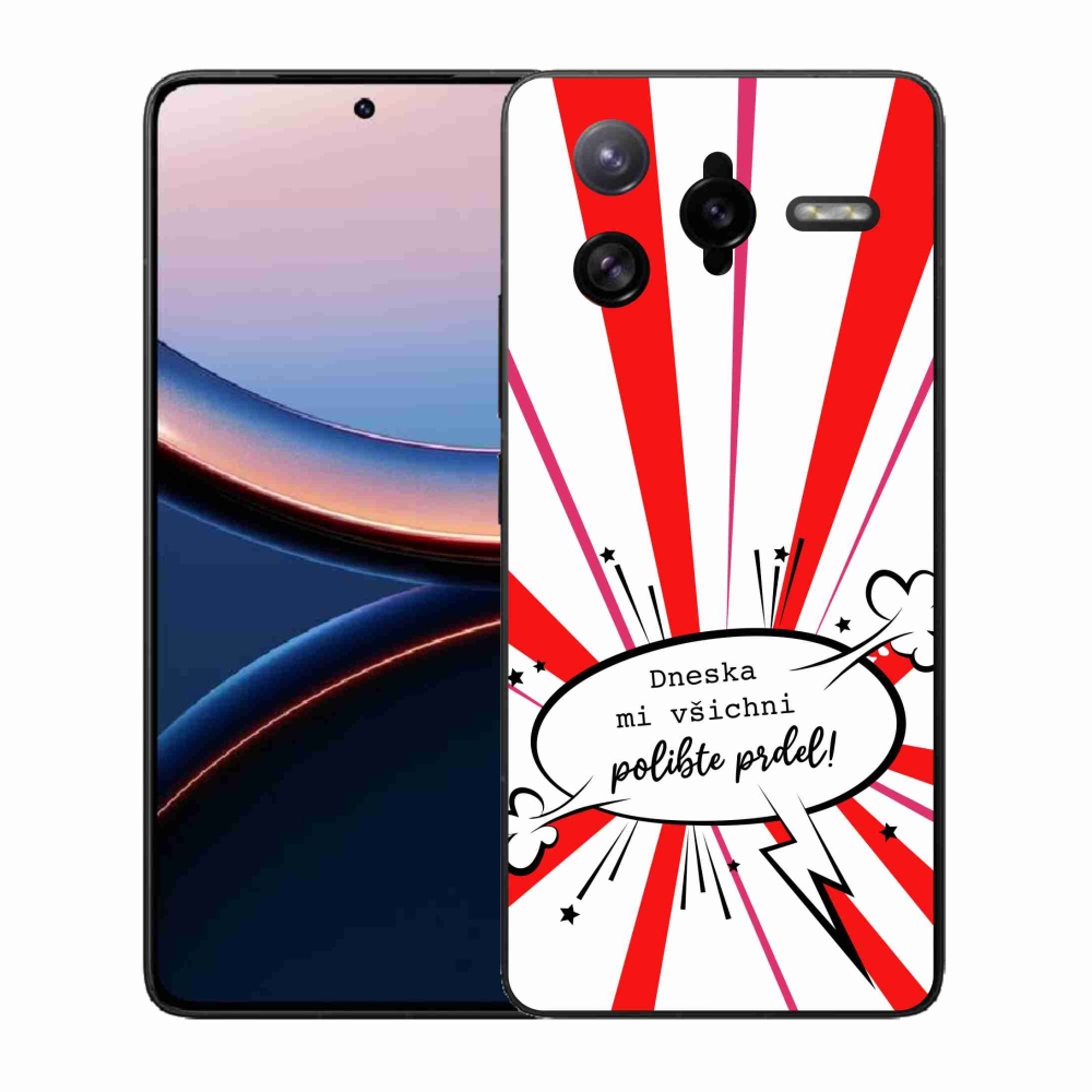 Gél borító mmCase a Xiaomi Poco F7 Ultra számára - vicces szöveg 15 fehér háttér