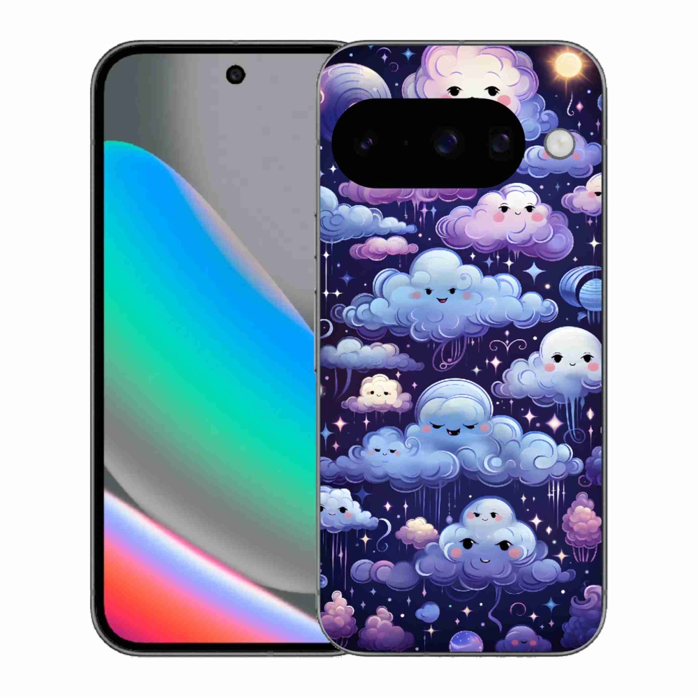 Zselés borítás mmCase a Google Pixel 10 számára - felhők