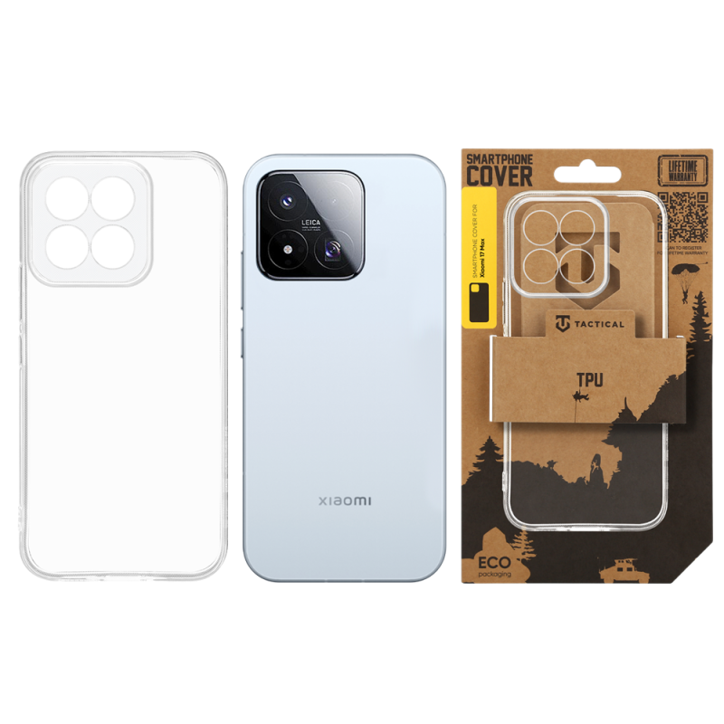 Tactical TPU tok a Xiaomi 17 Max-hoz, átlátszó