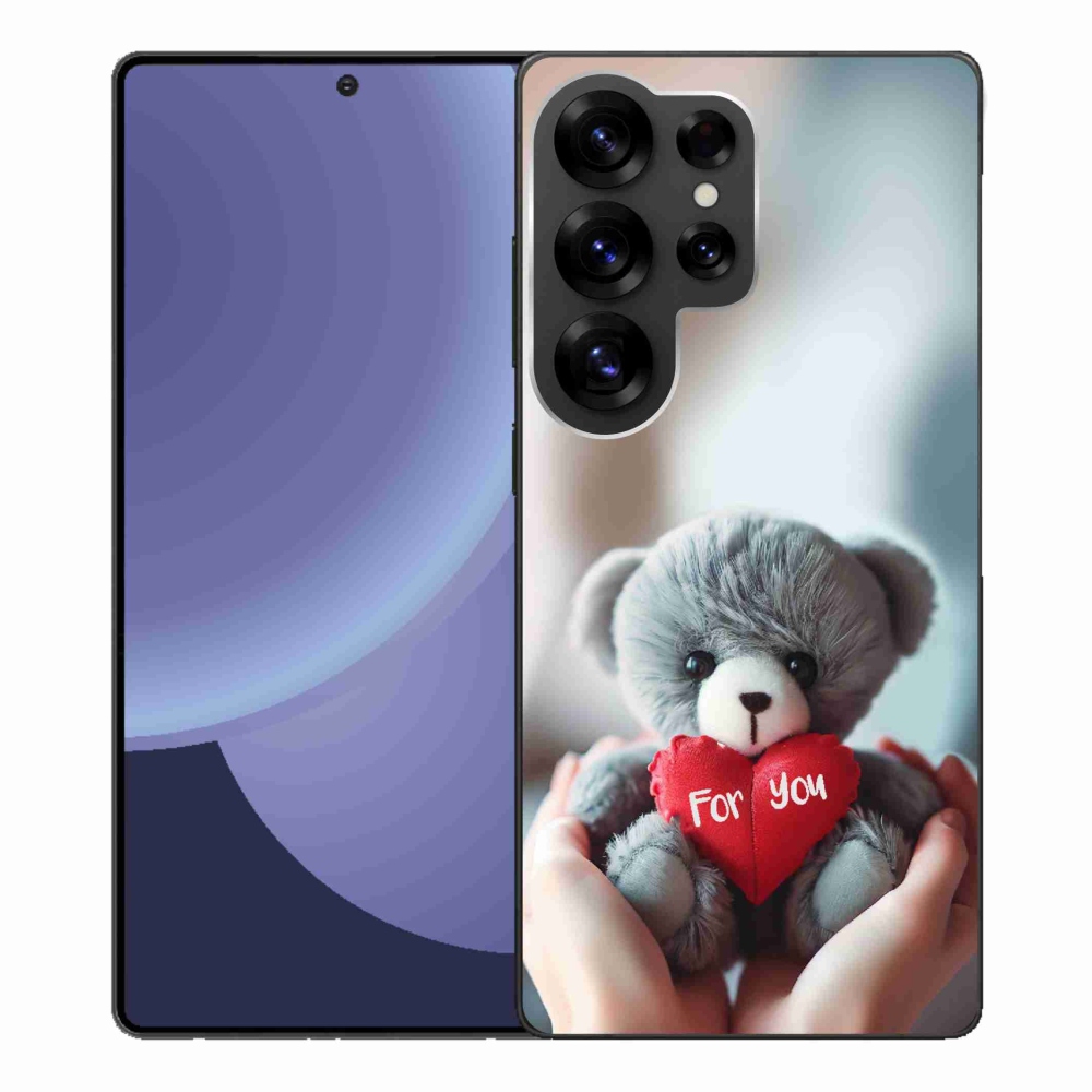 Gél borítás mmCase Samsung Galaxy S25 Ultra készülékhez - mackó a szerelmesek számára