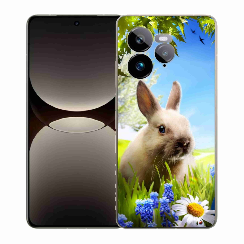 Gél borítás mmCase a Realme GT 7 Pro 5G számára - nyuszi