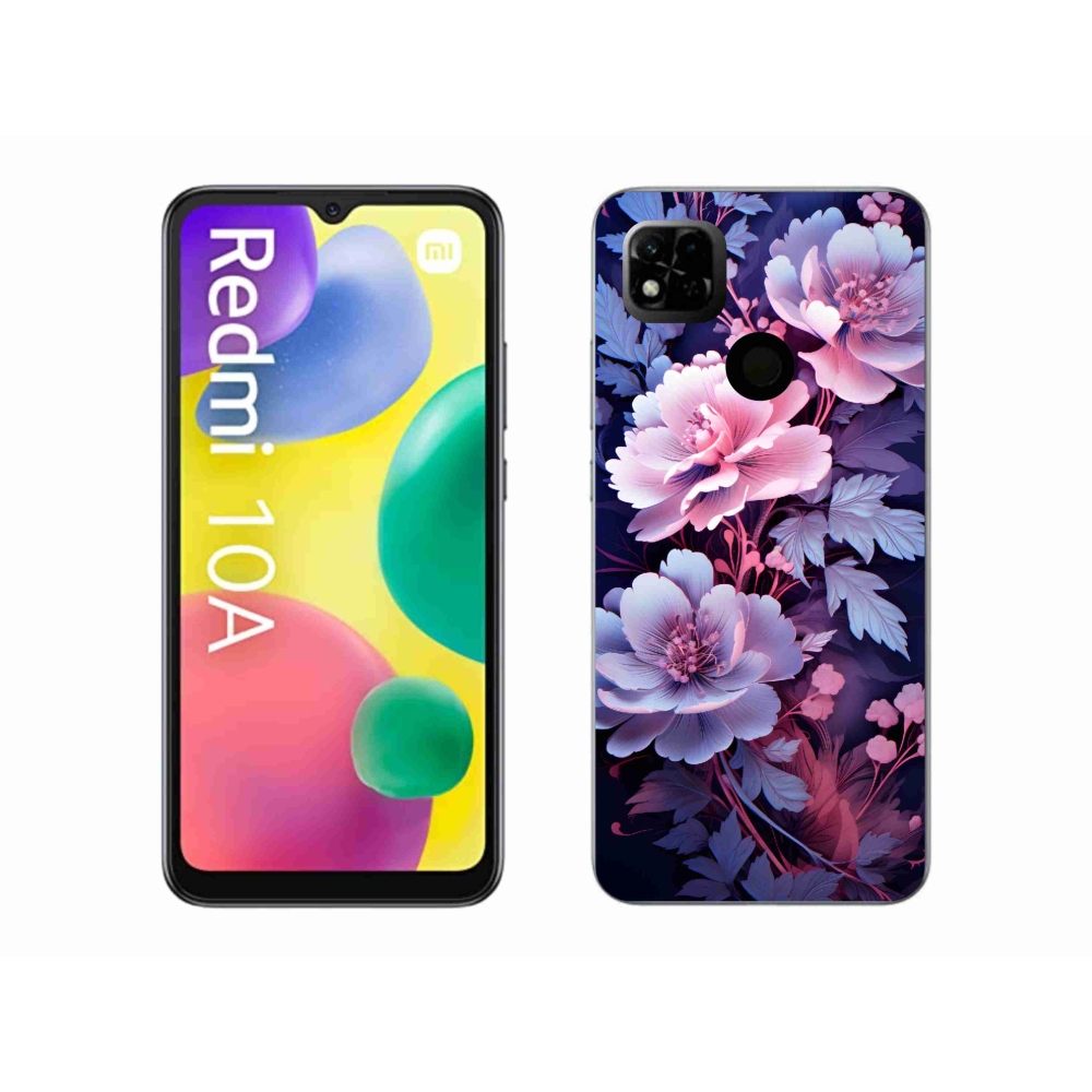 Gél borító mmCase a Xiaomi Redmi 10A számára - virágok 11