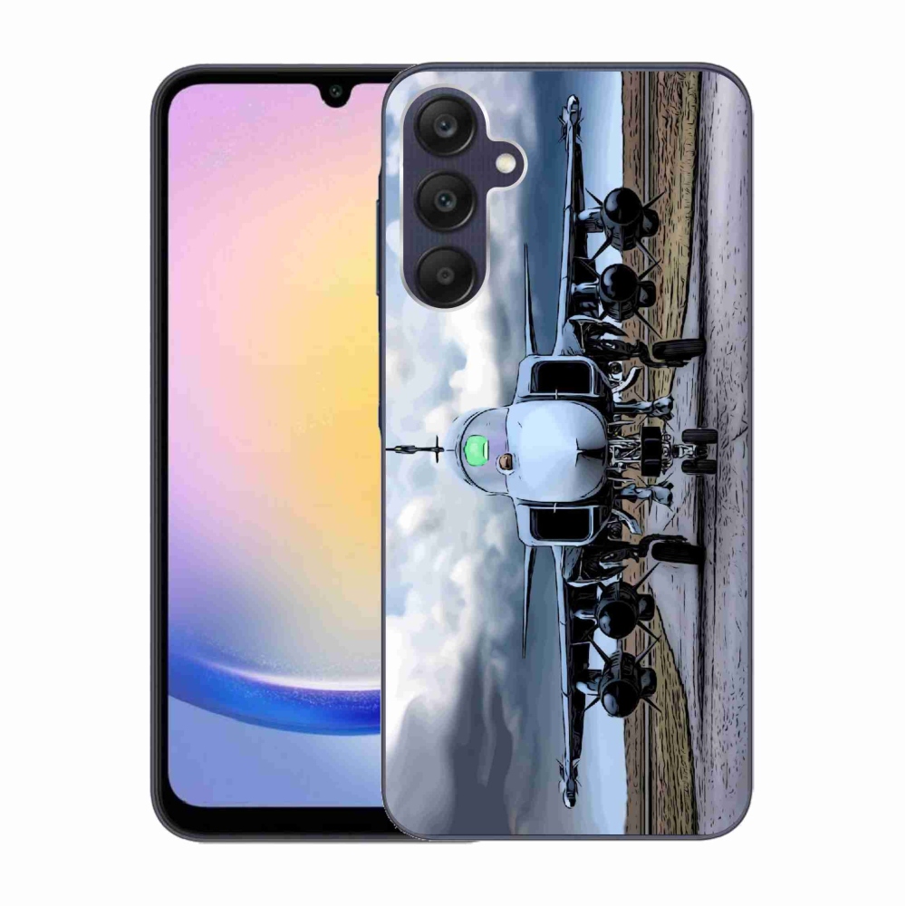 Gél borítás mmCase Samsung Galaxy A25 5G - katonai repülőgépekhez