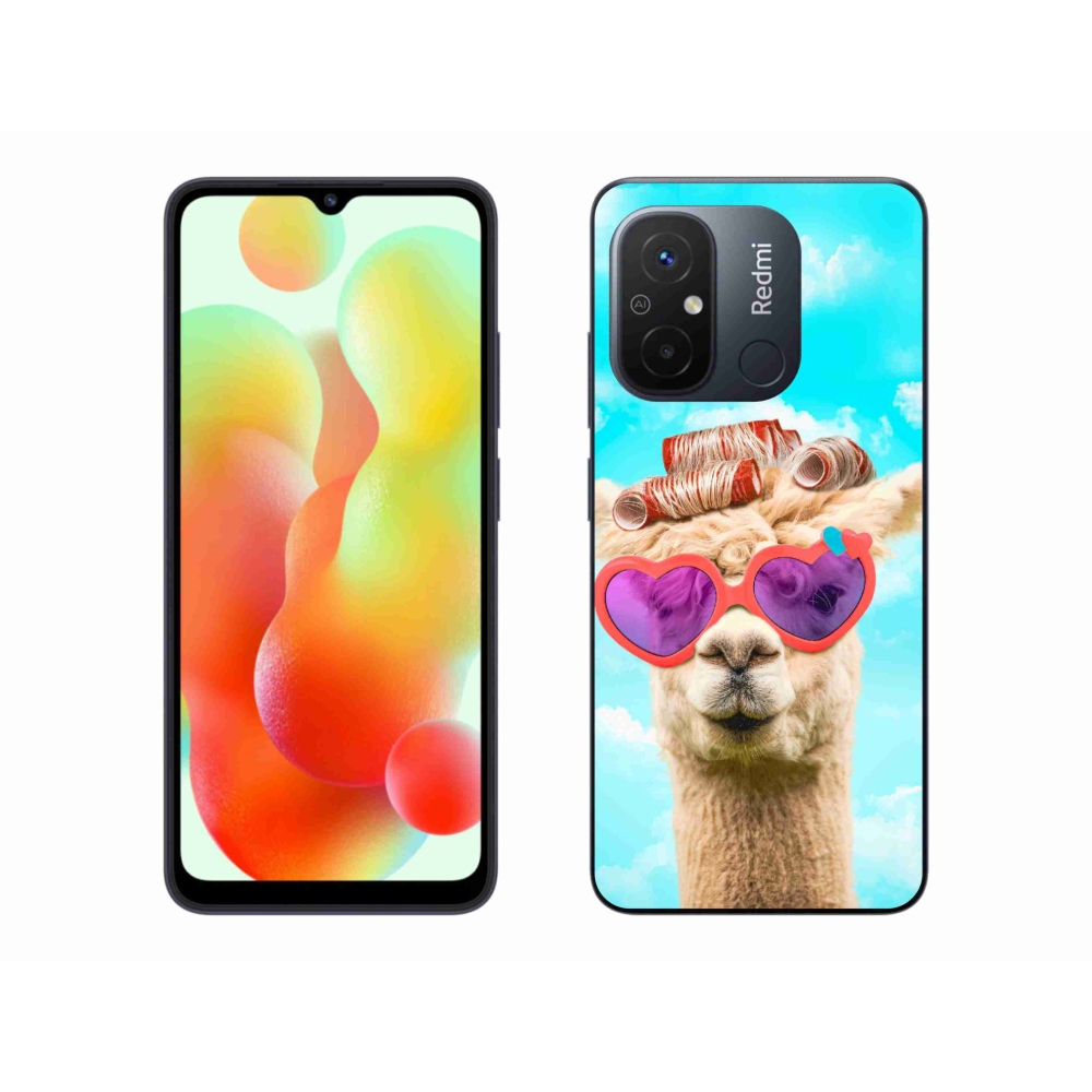 Gél borító mmCase a Xiaomi Redmi 12C-hez - szemüveges láma