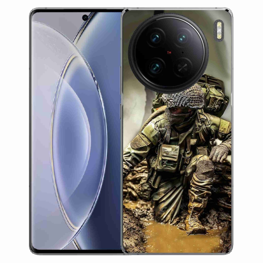 Gél védőburkolat mmCase a Vivo X90 Pro-hoz - katona