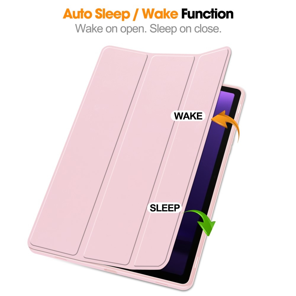 Ügyes záró tok Samsung Galaxy Tab S9 FE/Tab S10 FE készülékhez - rózsaszín